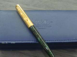 Green Lacquer Gold Cap FP OEM Montblanc Solitaire  