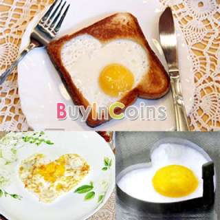   Heart Love Shaped Cook Fried Egg Mold Pancake Stainless Steel Mould