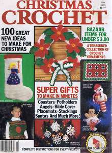 VTG Christmas Crochet Magazine 1986 100 Gift Ideas  