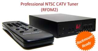 Professional RF Coax To Composite Video Stereo Demodulator TV Tuner W 