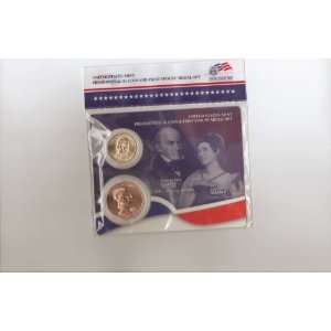  US MINT PRESIDENTIAL $1 COIN AND FIRST SPOUSE MEDAL SET 
