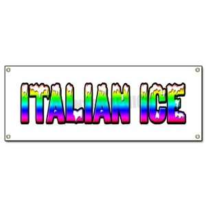ITALIAN ICE Outdoor Vinyl Banner cart stand trailer signs sign