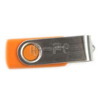 GB 1G 1GB USB Flash Memory Drive Orange Swivel Design  