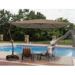   Cantilever Umbrella with Free Base & Umbrella Cover Patio, Lawn