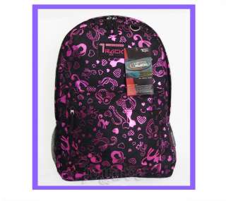 Track Pink Cat Heart Backpack School Bag 16.5 ★  