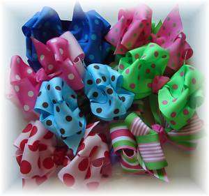 inch toddler Girls hair bows hairbow 2 layers  