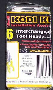 Kodi Klip #6 Interchangeable Tool Head Lot 1  