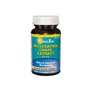  Puritans Pride Resveratrol/Grape Extract 60 mg/ 50 
