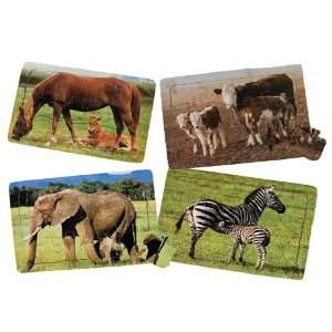  Real Life Mother & Baby Animal Puzzles   Farm Animals 