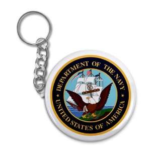 US NAVY Military Armed Forces Heroes 2.25 inch Button Style Key Chain