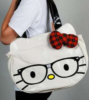 Loungefly ~ AUTHENTIC HELLO KITTY NERD FACE BAG TOTE   