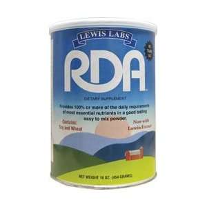  Lewis Lab RDA Vitamins Minerals Protein 16 oz. Health 