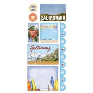  Southern California Cardstock Stickers Arts, Crafts 