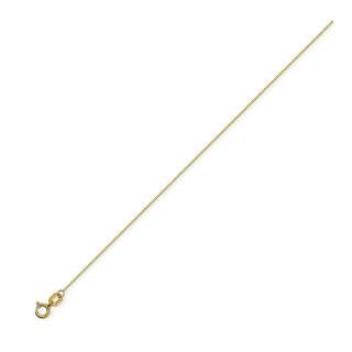 14K Yellow Gold Box Chain Necklace 0.42mm 20 Inches New  