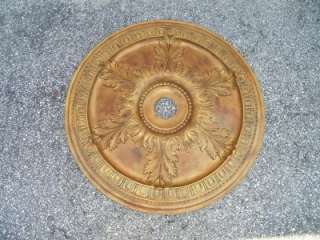 LARGE Faux Finish Gold Copper Ceiling Medallion 3298  