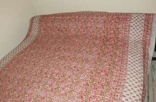 Beautiful Home Decorative Premium Double Size Jaipuri Quilt with Hand 
