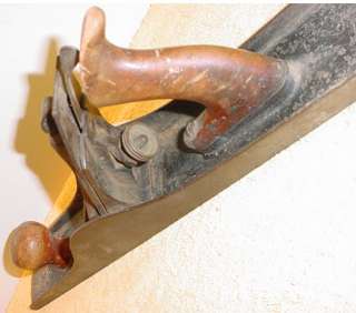 Vtg Antique No.7 Stanley Baily Grooved Wood Hand Plane Works  