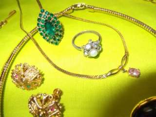 Huge High End Vintage Jewelry Lot~Rhinestones~Eisenberg~Vendome~Leru++ 