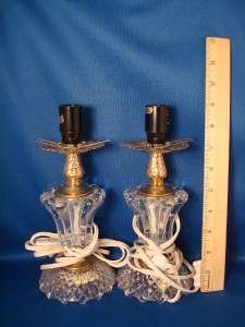Vintage 9 Glass & Metal Lamps 6 Cord Holland Made  