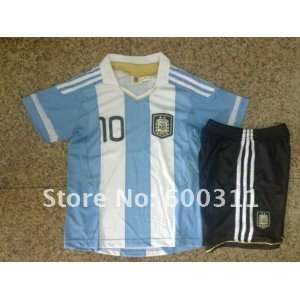  whole kids argentina team 11 12 blue soccer jerseys shirt 