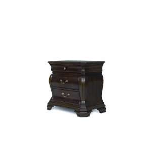   with Antique Brass Hardware Wood 3 Drawer Nightstand