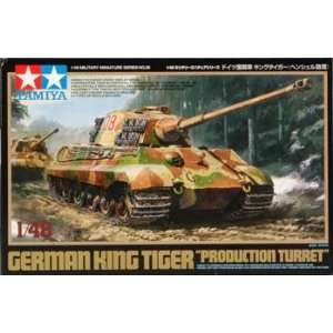   48 Germn King Tiger Prod Turret (Plastic Model Vehicle) Toys & Games