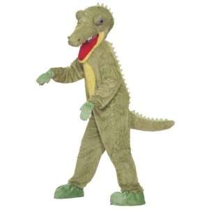   Crocodile Plush Adult Costume / Green   Size Standard 