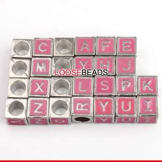 FREE SHIP 5x Alphabet Letter Beads Fit Charms Bracelets  