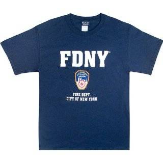   New York Fire Department Long Sleeve Athletic Tee, Navy Clothing