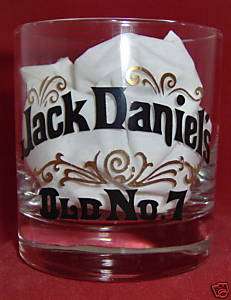 Jack Daniels Lowball Old Fashioned Rocks Glass Old #7  