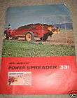 New Holland 331 Manure Spreader Fold Out Brochure