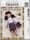 Sophie School Clothes & Topsy Turvey Rag Doll Pattern M4484 Patchwork 