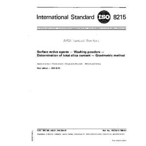  ISO 82151985, Surface active agents    Washing powders 