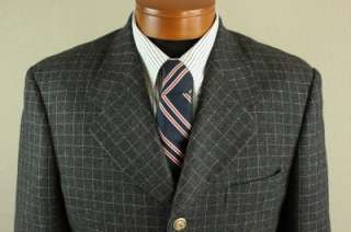 Zanetti 3 Piece Super 100s Merino Wool Suit, Size 42  