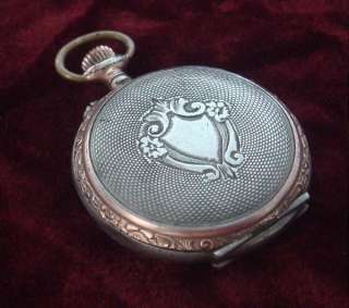   Ladies 19th Century Silver Two Tone Pendant Watch –GORGEOUS  