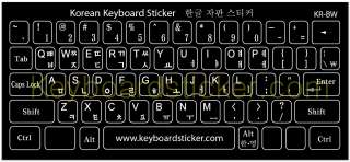   Sticker product, perfect for use on any standard black keyboard
