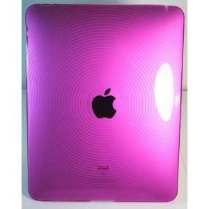 Pink Dazzle Whirl Loop Soft Crystal Skin GEL Cover Case for Apple Ipad 