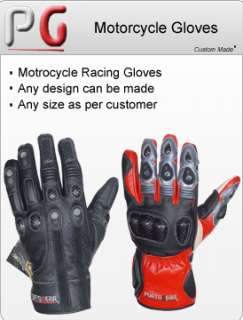 Leather racing Motorcycle Gloves
