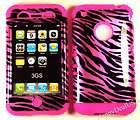   iPhone 3G 3GS Case Purple Zebra Skin 2 in 1 Hybrid Hard Cover Snap On