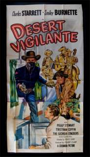 DESERT VIGILANTE * 3SH ORIG MOVIE POSTER WESTERN 1949  