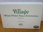 Dept 56 white picket fence extensions 6 piece set 52625 Village 