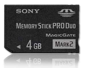 SONY MEMORY STICK MS PRO DUO MARK 2 4GB 4G 4 G GB CARD  