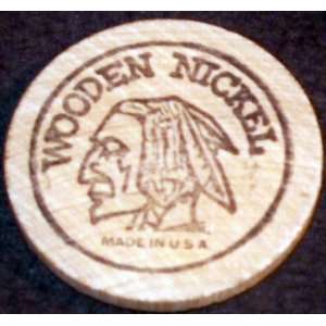 Lucky Indian Wooden Nickel