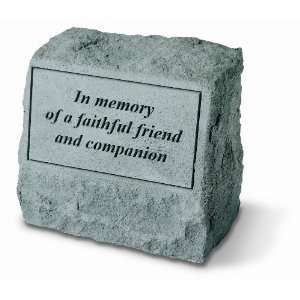 KayBerry Pet Memorial In Memory of a Faithful Companion Headstone or 