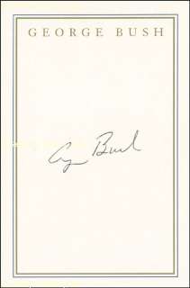 GEORGE H.W. BUSH   BOOK PLATE SIGNED  
