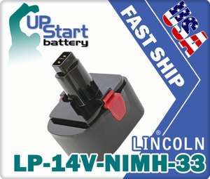 Battery for Lincoln PowerLuber 14.4V Grease Gun 3.3AH  