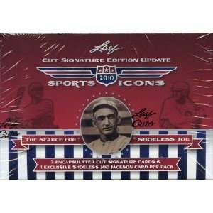  2010 Leaf Sports Icons Cut Signature Edition Update Hobby 