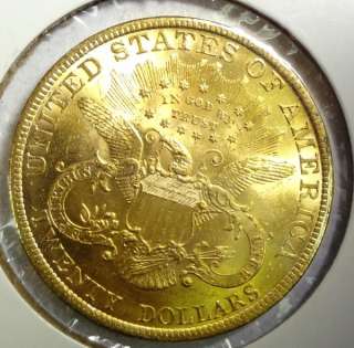 1897 $20.00 LIBERTY GOLD NICE CH BU  