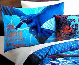 HOW TO TRAIN YOUR DRAGON Twin bed COMFORTER++SHAM BEDDING SET NEW 