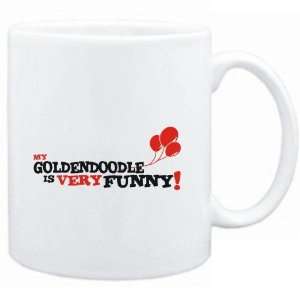 Mug White  MY Goldendoodle IS EVRY FUNNY  Dogs  Sports 